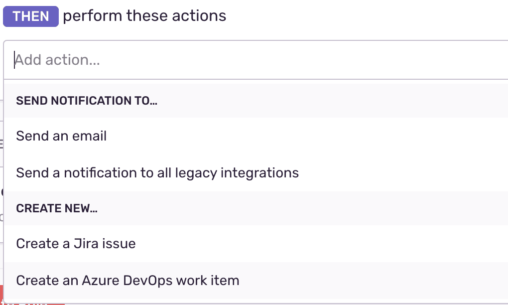 Create Azure DevOps work item as alert rule action